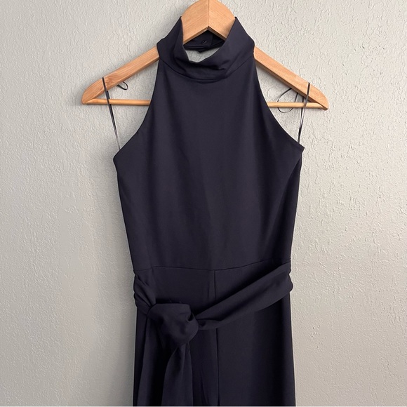 Susana Monaco Wide Leg Tie Waist Halter Jumpsuit - Picture 5 of 16